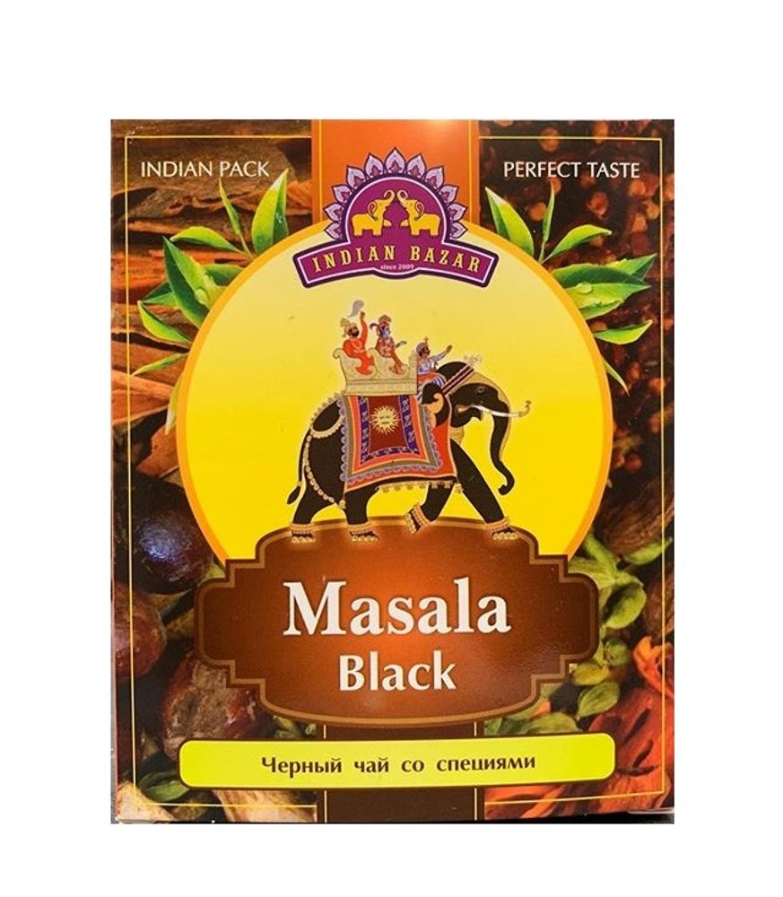 Чай Indian Bazar Masala Black черный со специями масала (в коробочке) 150 г