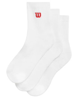 Теннисные носки Wilson Quarter Top Sock 3P - белый