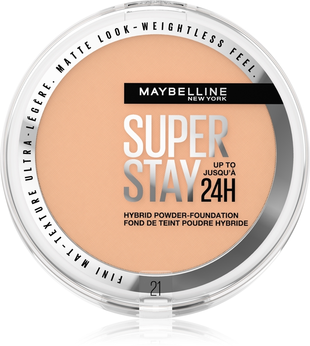 MAYBELLINE NEW YORK SuperStay 24H Hybrid Powder-Foundation - Матирующая компактная тональная пудра, 9 g