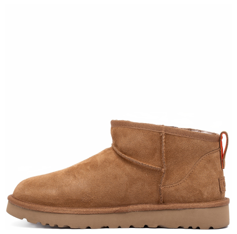 Ugg Mens Classic Ultra Mini Zip Boot Chestnut