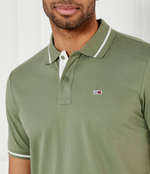 Поло Tommy Jeans - зеленый(DM0DM20745)