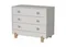 Комод Ellipse Ice-cream 3 ящика Серый
