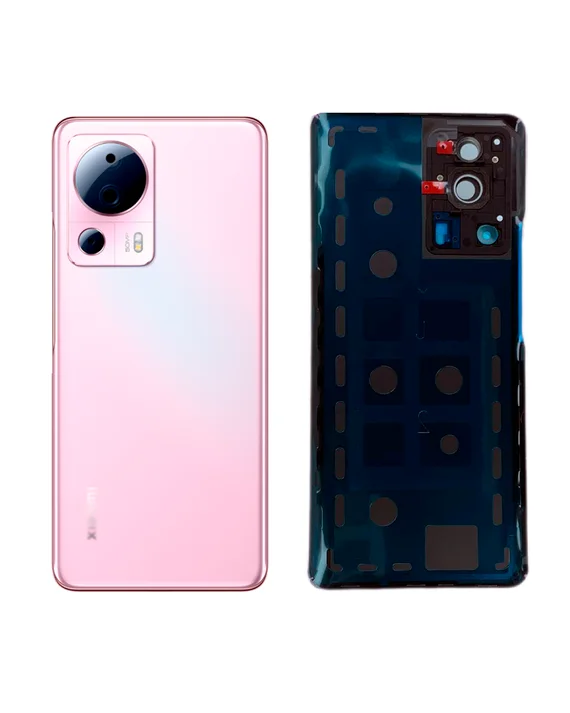 Задняя крышка для Xiaomi Mi 13 Lite (Розовая) со стеклом камеры