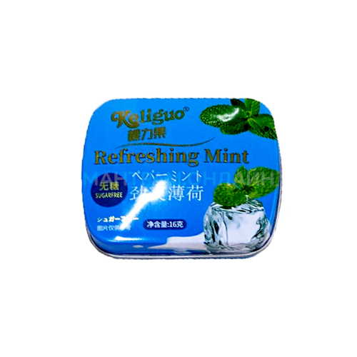 Драже Keliguo Peppermint Refreshing Mint без сахара со вкусом мяты 16 г