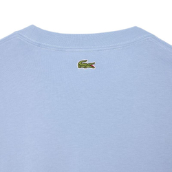 Теннисная футболка Lacoste Printed Cotton - light blue