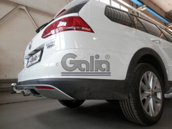 Фаркоп оцинкованный Galia V073C для Volkswagen Golf VII универсал 2WD/4WD 2013-(паспорт и сертификат в комплекте)(без электрики)