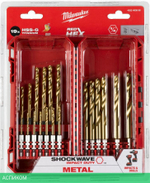 Набор сверл по металлу Milwaukee RedHEX HSS-G TiN 2-10мм 19шт (4932493866)