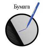 Маркер перманентный BRAUBERG "CLASSICLine" синий тонкий наконечник 1 мм (20 штук в упаковке)