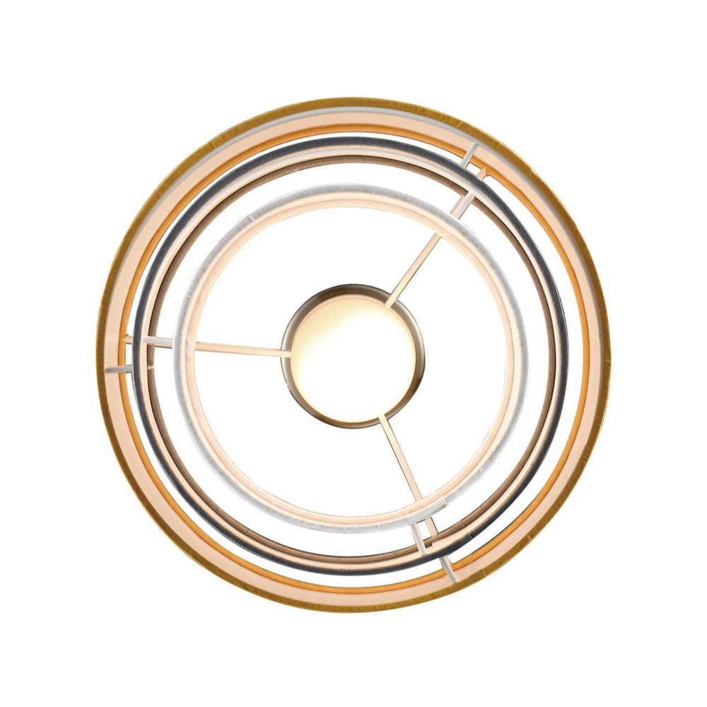 8038/1 MODERNI LN25 133 никель/желтый/серый/белый, металл/текстиль Подвесной светильник Е27 60W 220V ILAIDA