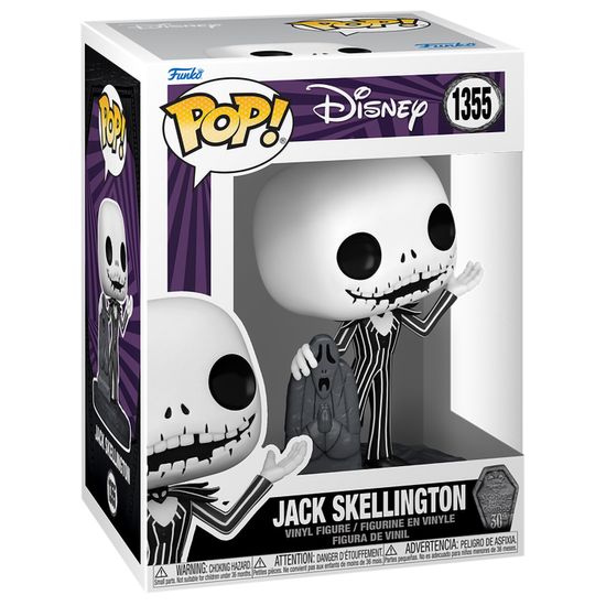 Фигурка Funko POP! Disney TNBC 30th Jack Skellington w/Gravestone (1355) 72312 / Фигурка Фанко ПОП! по мотивам мультфильма "Кошмар перед Рождеством", Джек Скеллингтон