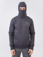 Худи Варгградъ НИНДЗЯ мужская тёмно-серая с начёсом «Волк»