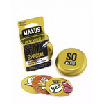 Презервативы "MAXUS" SPECIAL №3 (точечно-ребристые) в железном кейсе