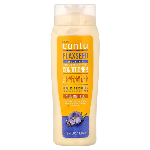 Cantu, Разглаживающий несмываемый или разглаживающий кондиционер из семян льна, 400 мл (13,5 жидк. унц.)