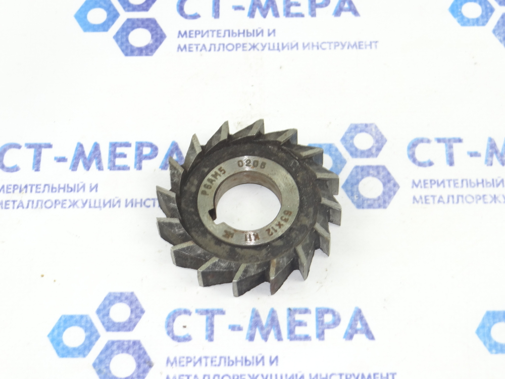 Фреза 3-хсторонняя 63х12х22 KII Р6АМ5 0206 z=16 прямозубая