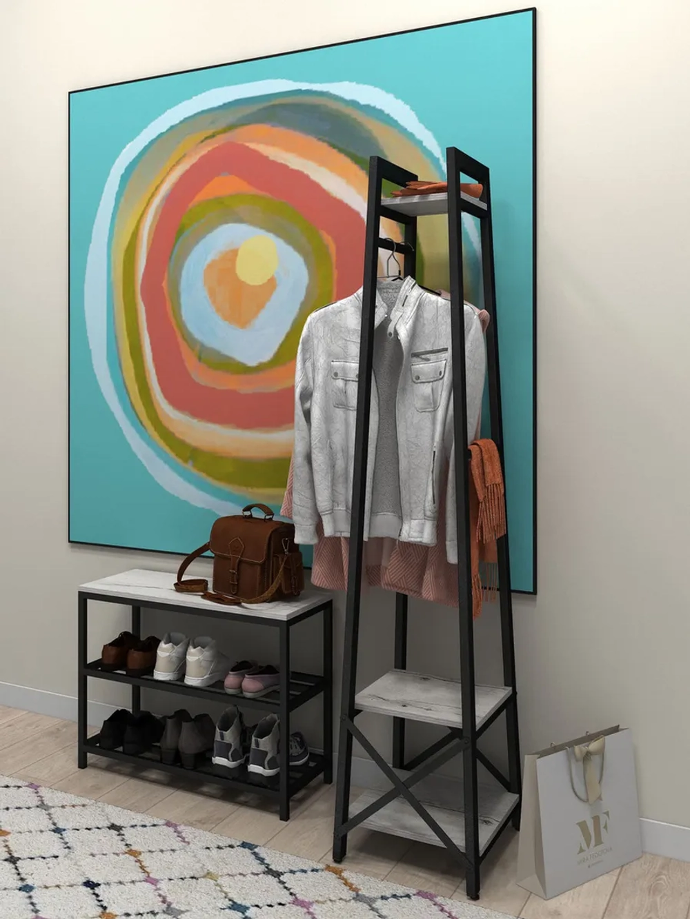 Вешалка напольная для одежды MAST loft