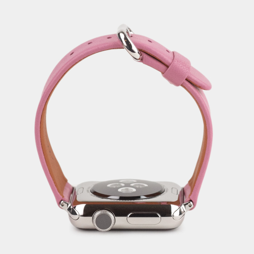Ремешок для Apple Watch 40/41/42 mm из кожи теленка, розового цвета