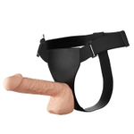 Женский поясной страпон с вибрацией - 26 см.