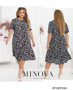 Платье 2464-черный Minova