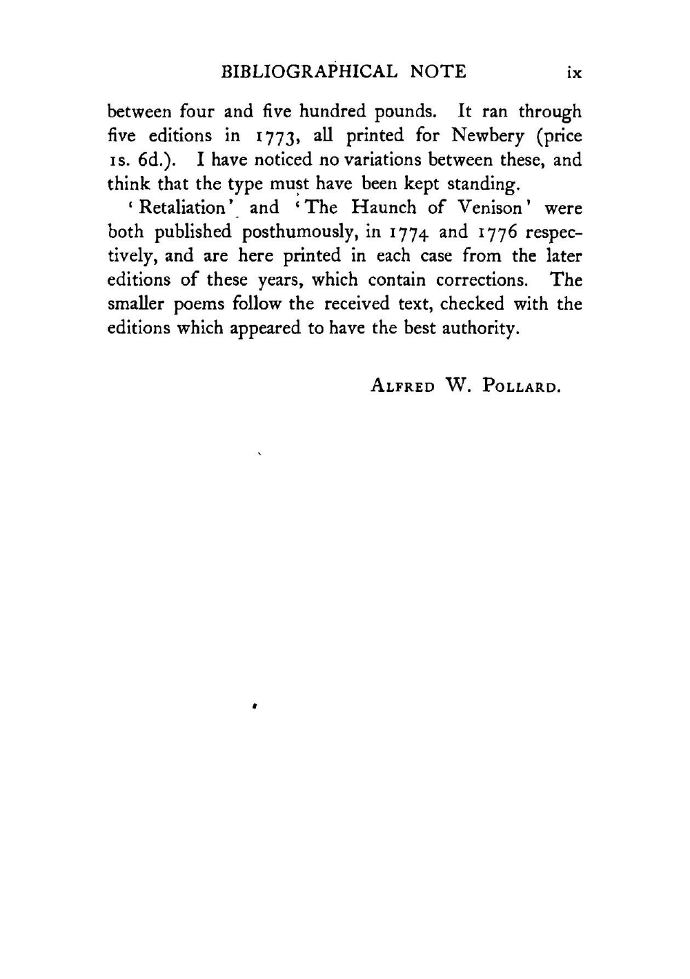 Select works of Oliver Goldsmith. comprising The vicar of Wakefield, Plays and poems | Oliver Goldsmith