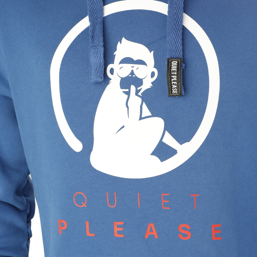 Мужская кофта теннисная Quiet Please Advantage Logo Hoody Men - Blue
