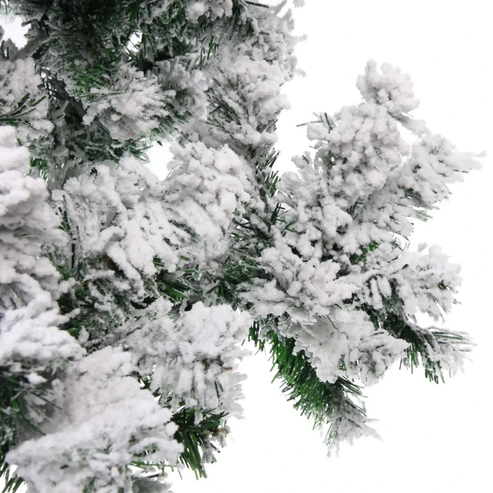 Ёлка «Камелия» 150 см, ПВХ с белым инеем (320 веток)