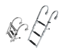 Лесенка складная, 3 ступени, поручни, Marine Rocket
