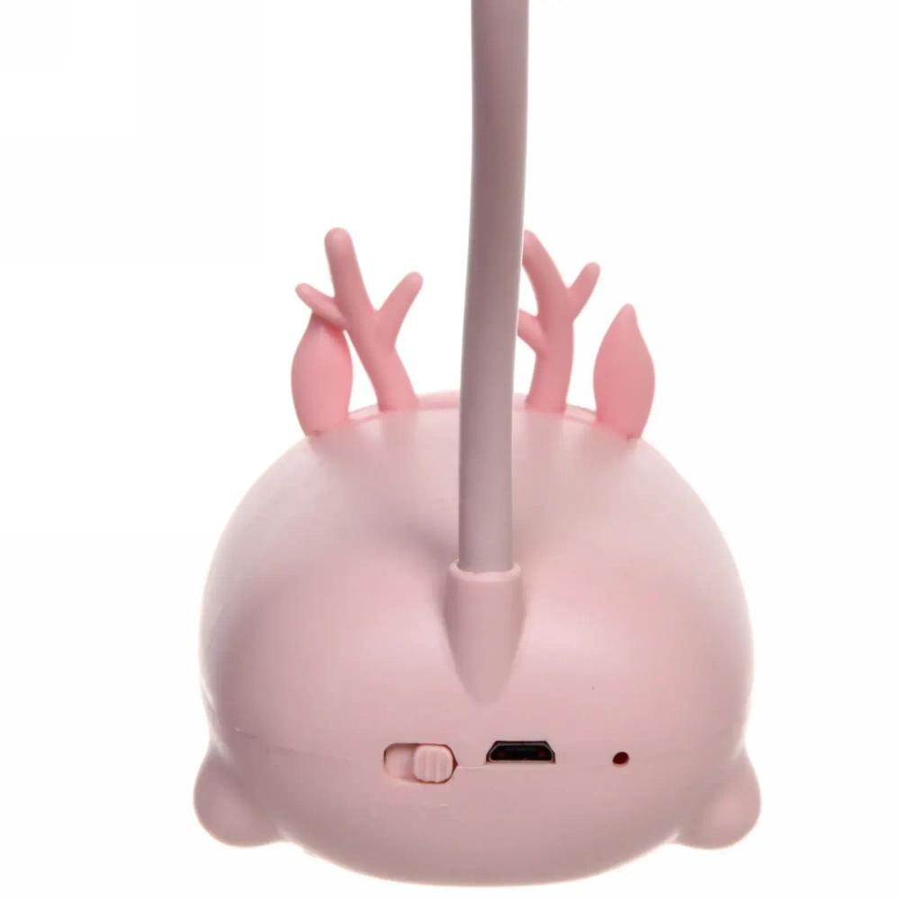 Светильник настольный «Marmalade-Олененок» LED 28,5*9,2*6,8см USB 5v 3w, Розовый