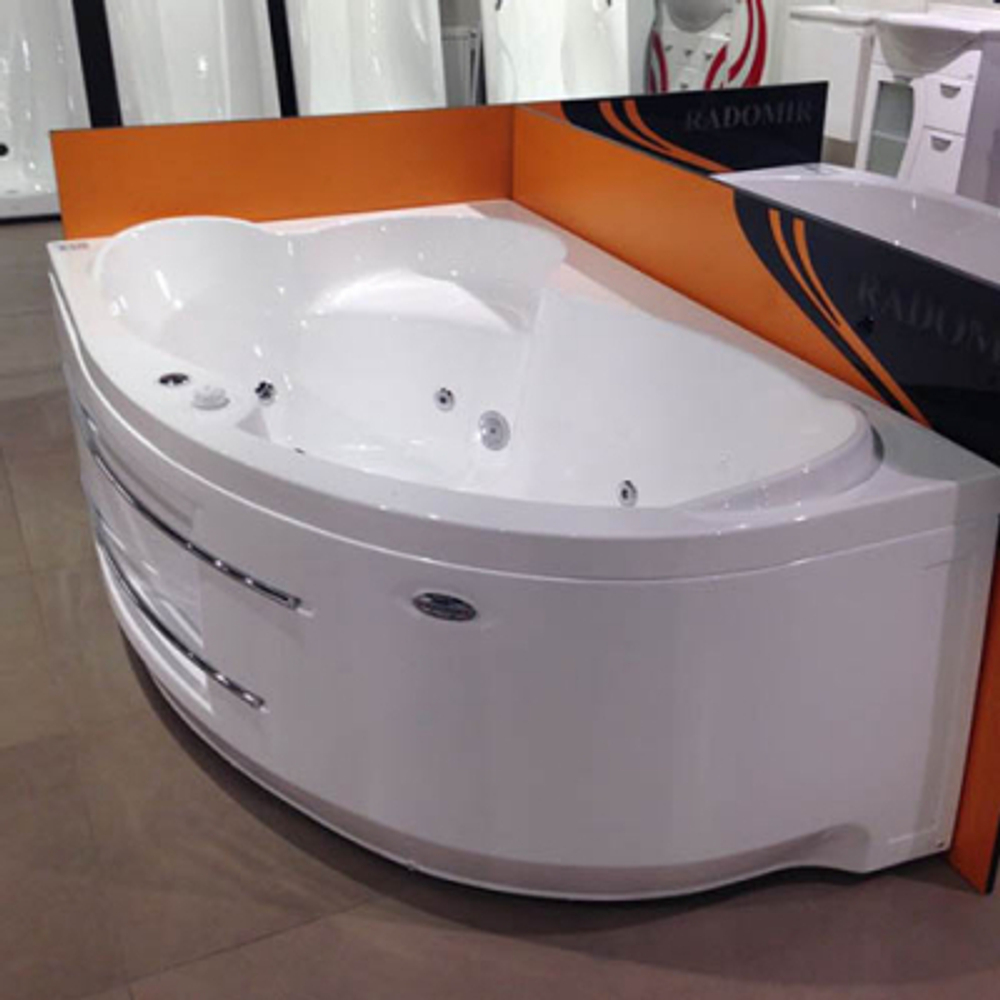 Акриловая ванна Radomir Vanessa (Радомир Ванесса) Ирма 149х96 L, с каркасом