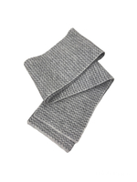 Шарф мини зигзаг серый