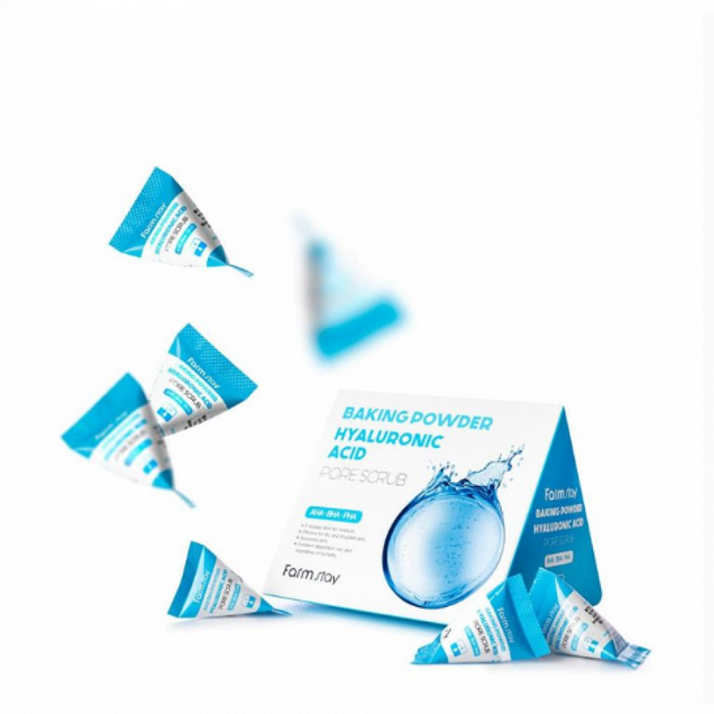 [Farm Stay] Baking Powder Hyaluronic Acid Pore Scrub - Скраб для очищения пор с содой и гиалуроновой кислотой, 7 гр