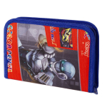 Пенал с наполнением Yalong, 32 предмета, 1 отделение 2 откидные планки, лам. картон, молния, 90 х 200 мм, микс (принцессы, робот, машинка)