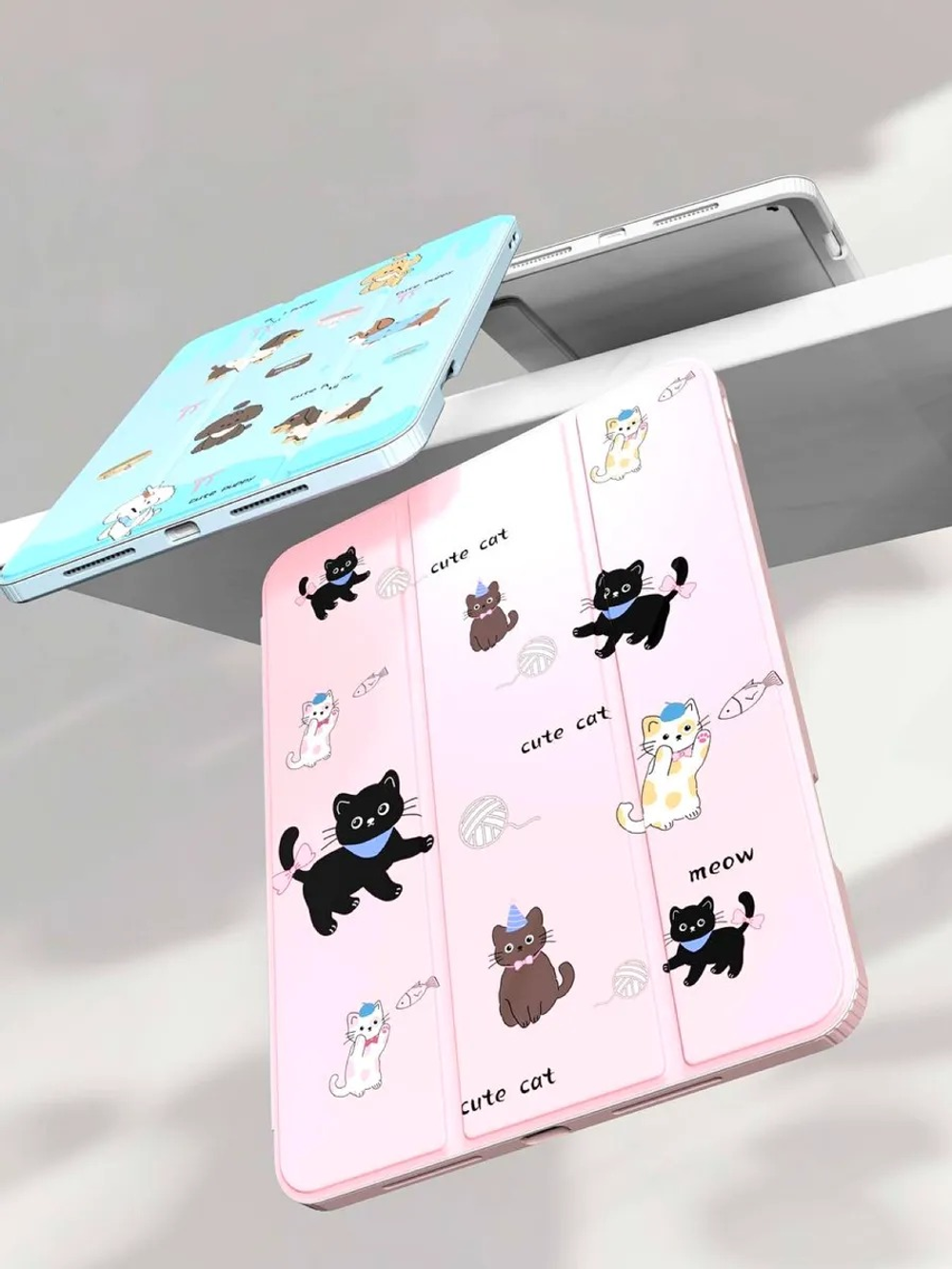 MOSBROS Xing Y1 Series Cover For iPad Air 4/5 10.9”/ Air 11” M2 2024/Air 11” M3 2025 Bear-Black