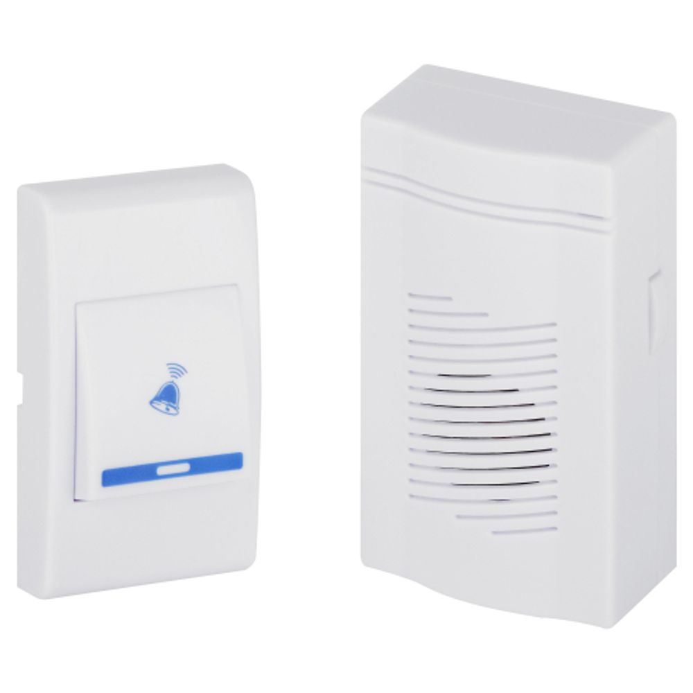 Звонок дверной ЭРА A05 беспроводной, белый | Электрозвонки беспроводные