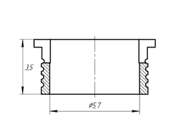 ВТУЛКА ДЛЯ ПОЛНОГО ПРОТОКОЛА Ø5.7 OSSTEM (NEW)