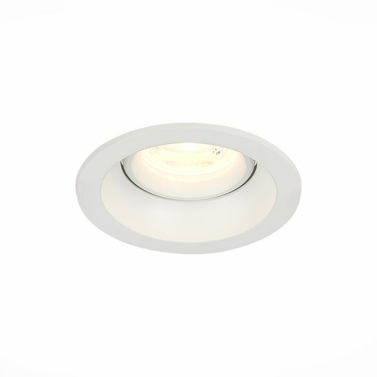 ST208.508.01 Св-к встр. Белый GU10 1*50W  D94xH40 220V Без ламп Встраиваемые светильники