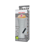 Мастурбатор-вагина в колбе с 7 скоростями вибрации и выносным пультом (Цвет: телесный)