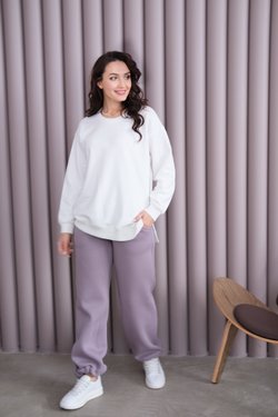 Свитшот с замком из хлопка