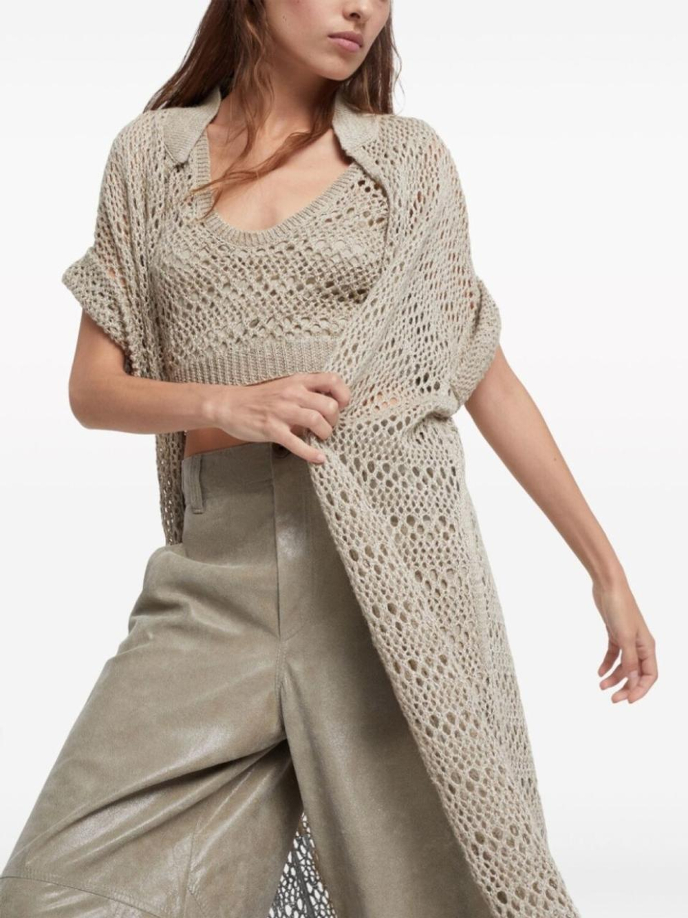 Комплект спицами Brunello Cucinelli "Desert": шазюбль + топ!