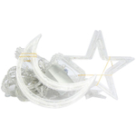 Гирлянда занавес Месяц и звезда 6х6