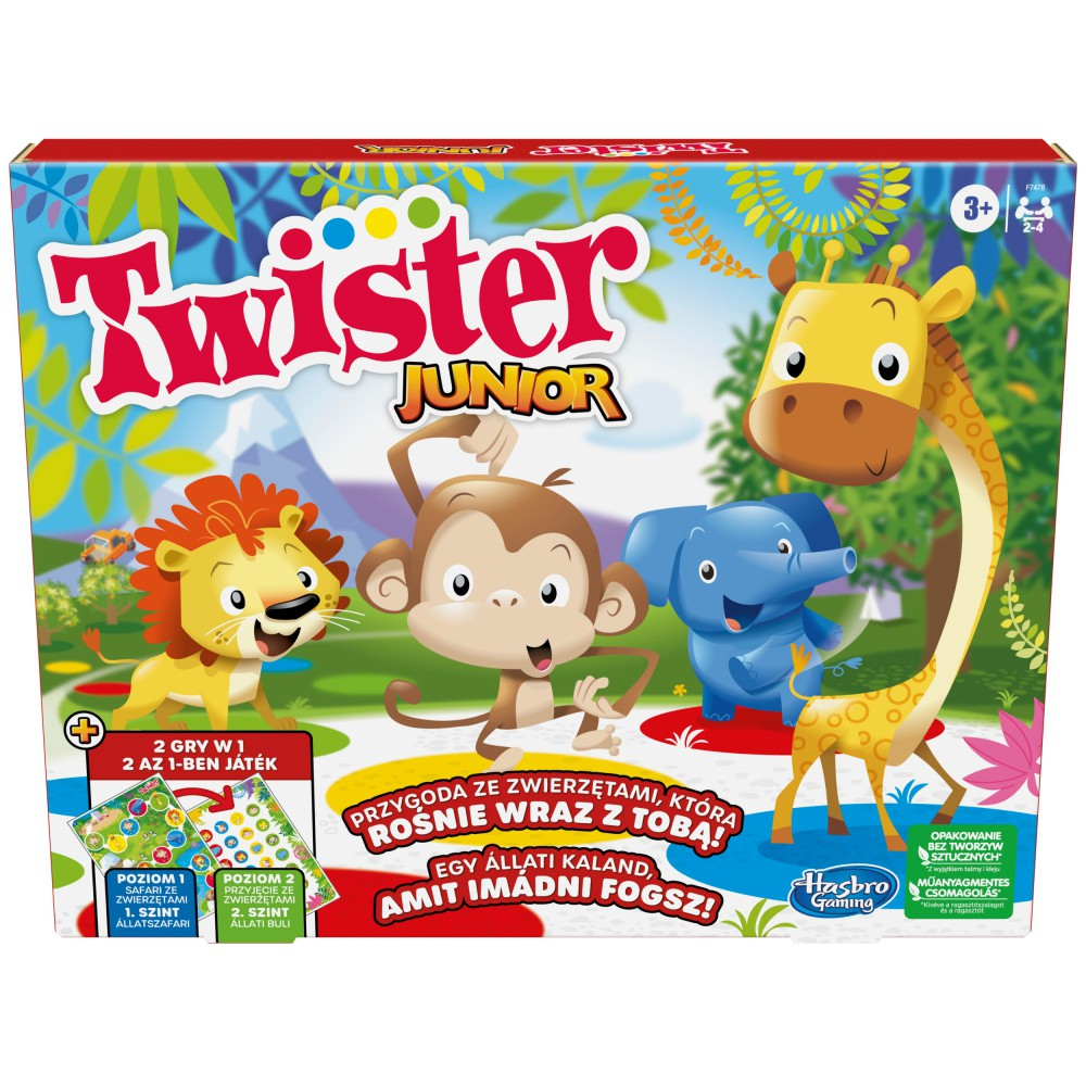 Напольная игра Hasbro F7478 Твистер Джуниор с животными F7478 — фото 1