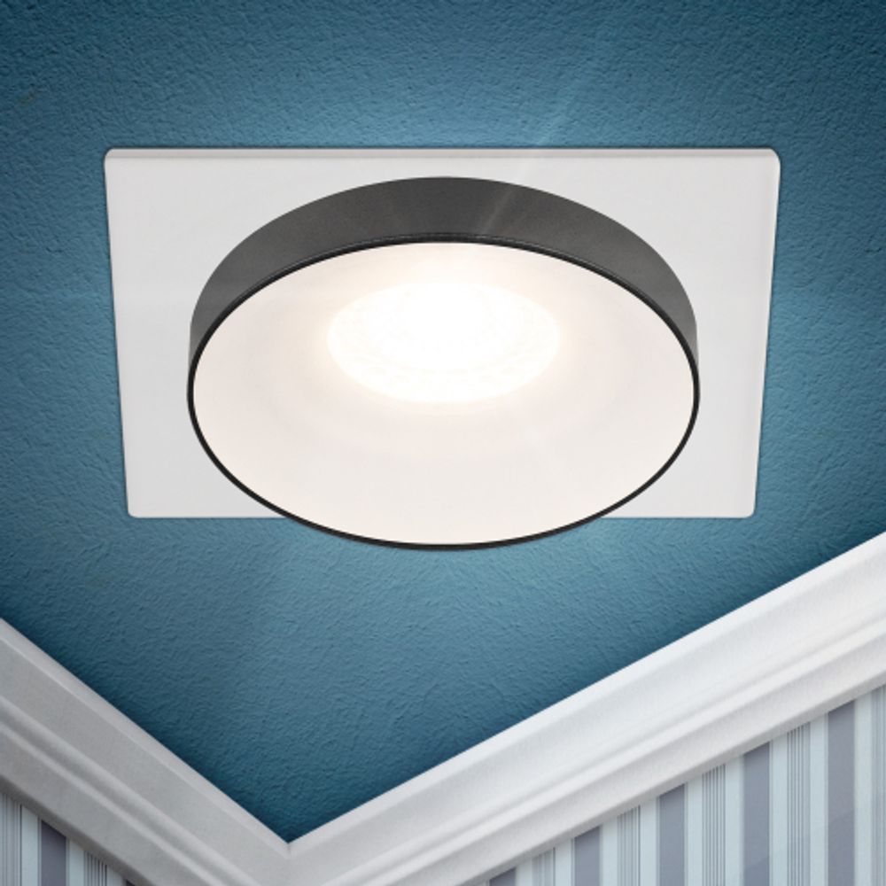 Светильник встраиваемый декоративный ЭРА DK96 WH под лампу MR16 GU5.3 белый | Декоративные встраиваемые светильники