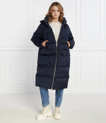 Пуховое пальто SATEEN HOODED MAXI Tommy Hilfiger - темно-синий(WW0WW40834)