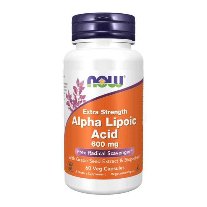 Альфа-липоевая кислота 600 мг,  Alpha Lipoic Acid 600 mg, Now Foods, 60 капсул