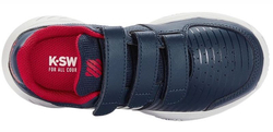 Детские теннисные кроссовки K-Swiss Court Express Strap Omni - blue opal/white/lollipop