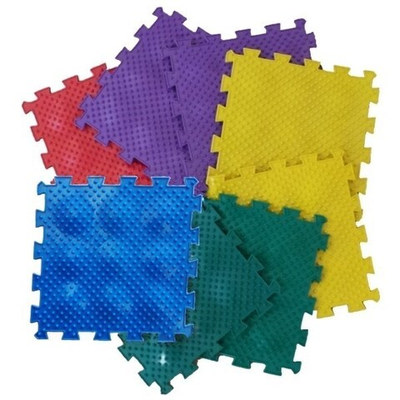 Модульный массажный коврик ОРТО ПАЗЛ Жесткие Ежики