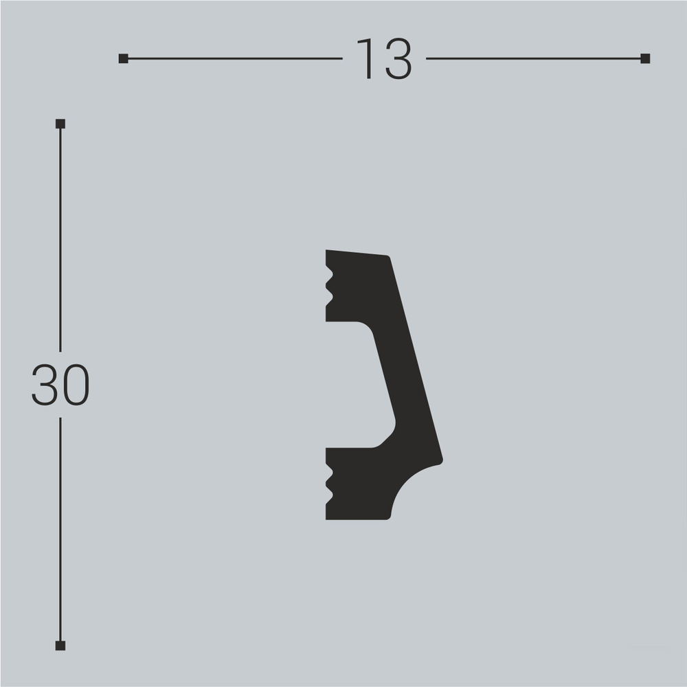bello deco Молдинг XPS М 16 (30x13) 00-00104187