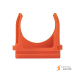 Крепеж-клипса d25 мм (10 шт) оранжевая EKF-Plast