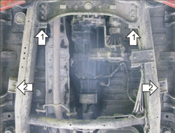 Защита Разд. коробки. 5 мм, Алюминий. для Mitsubishi Pajero Sport II 2012-2016, Mitsubishi Pajero Sport II 2008-2011 MOTODOR.31321