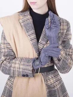 Перчатки женские, безразмерные, с утеплителем, цвет серый