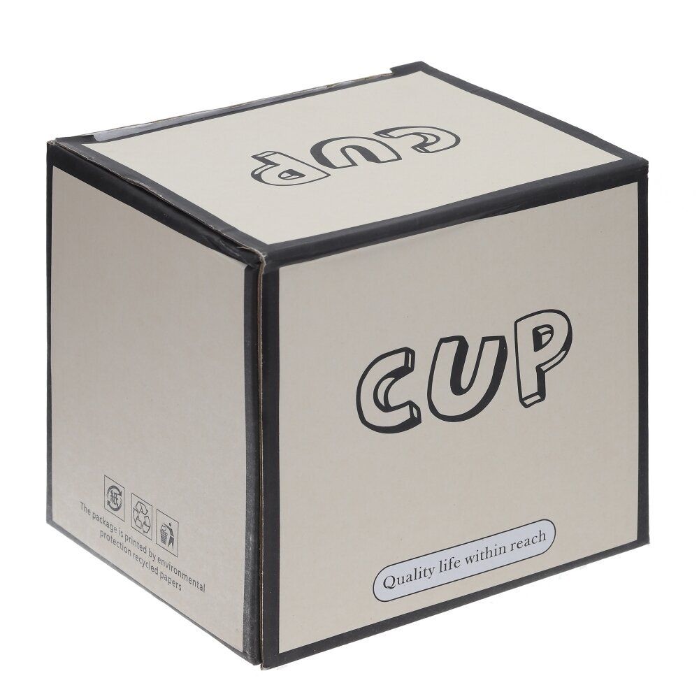 GAEM Кружка с крышкой и ложкой, 400 мл, L14 W10 H14 см, 2в.